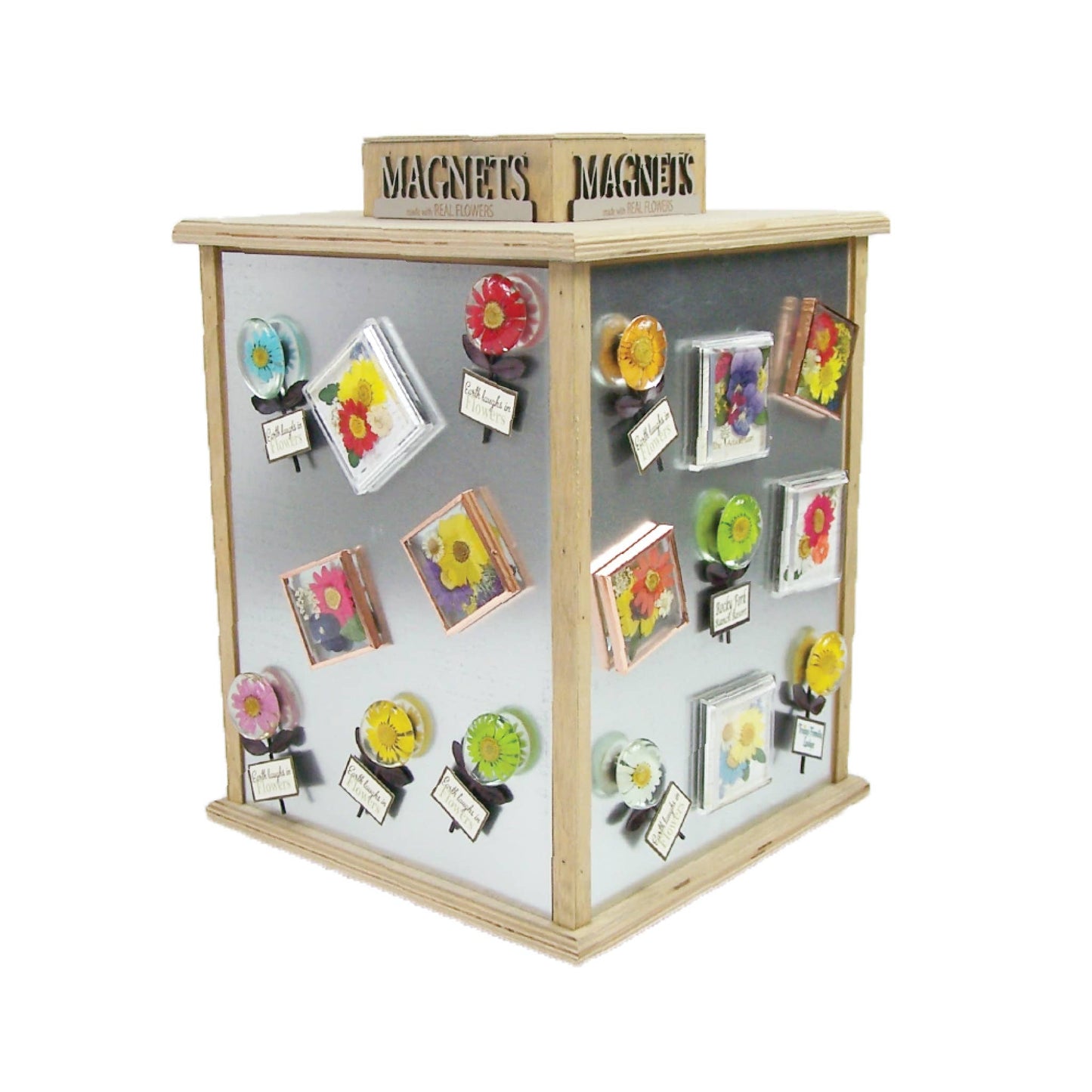 Beveled Glass Magnets - Real Pressed Flowers - Custom Magnet